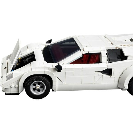 Interior detallado del modelo Lego Lamborghini Countach
