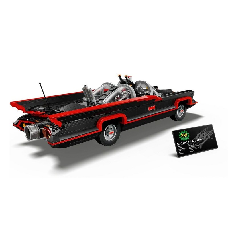Coleccionable Lego Batman: Batmobile en su base giratoria