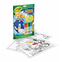 Manualidades niños set dibujo Sonic accesorios para pintar 2