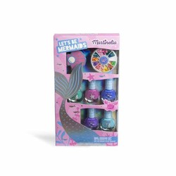 Set maquillaje infantil Martinelia Let's Be Mermaids con accesorios