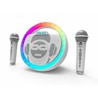 Altavoz Karaoke Niños inalámbrico con micrófono blanco