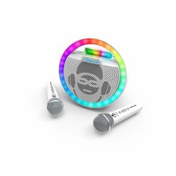 Altavoz Karaoke Niños inalámbrico con micrófono blanco 2