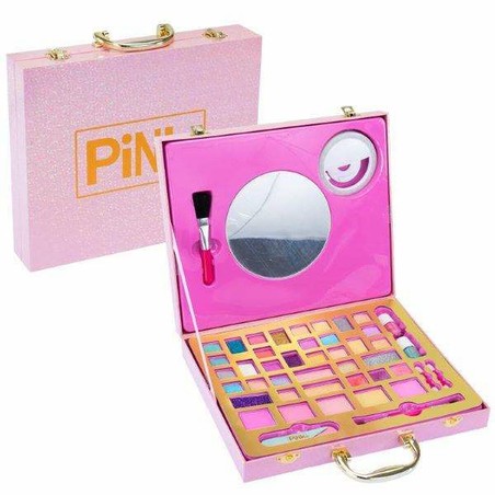 Set de maquillaje infantil Pink It Selfie con maletín abierto
