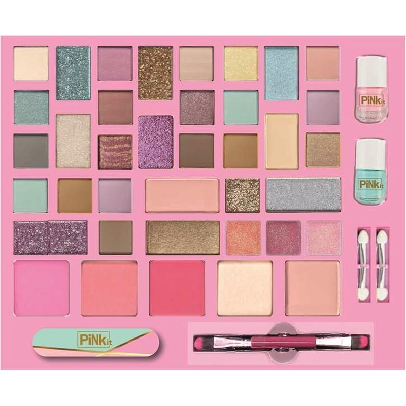 Kit de maquillaje niños: sombras, brillos y brochas
