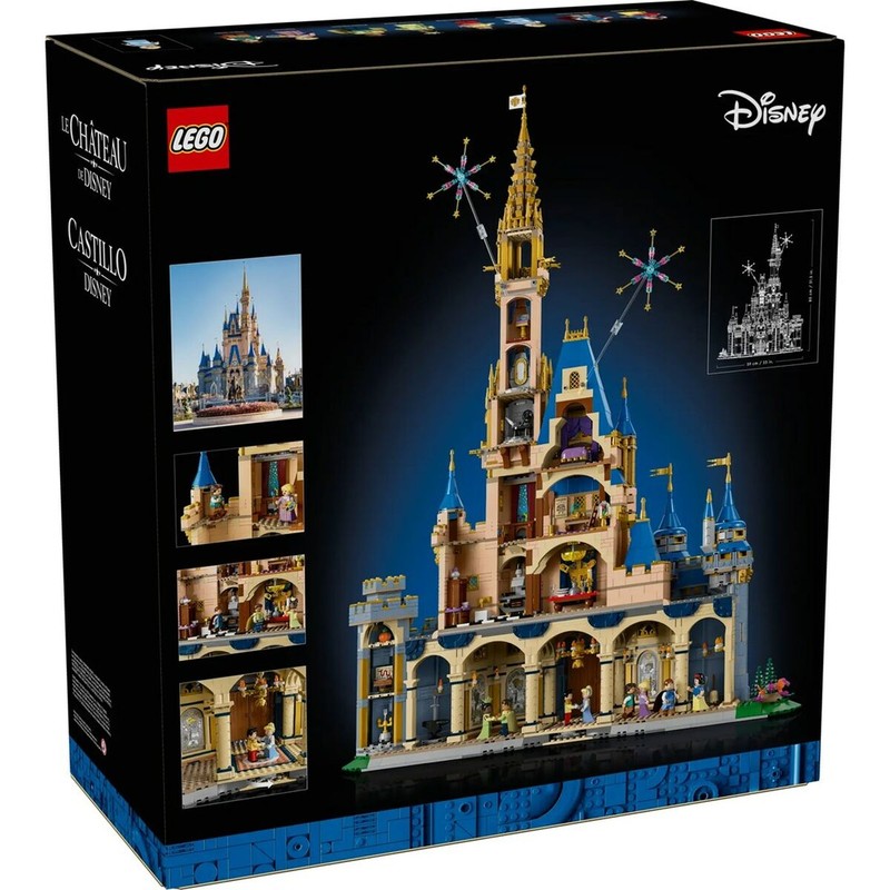 Interior del Lego Disney Castle 43222 con estancias