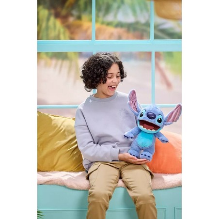 Regalo Stitch original para cumpleaños, juguete con funciones Real FX