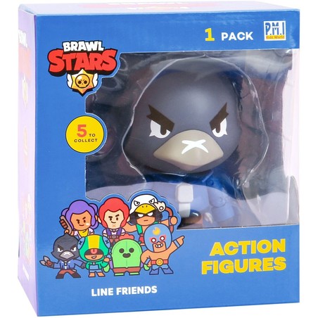 Figura acción Brawl Stars Crow de 11 cm, vista frontal