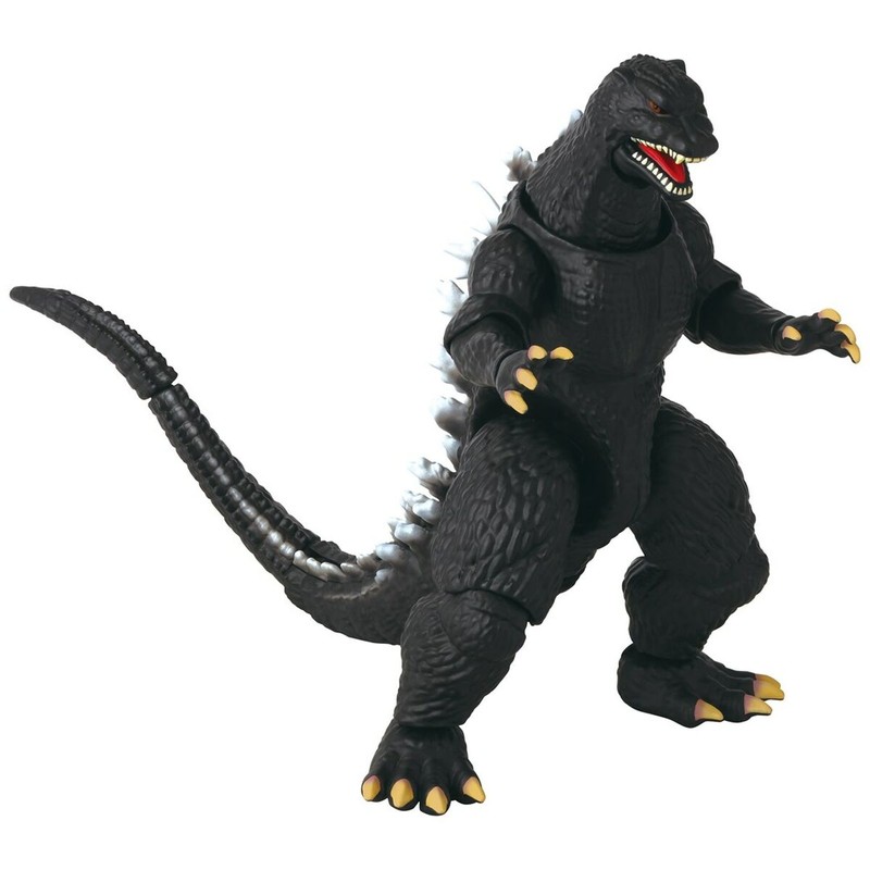 Godzilla 2004 Bandai juguete, mostrando su imponente tamaño