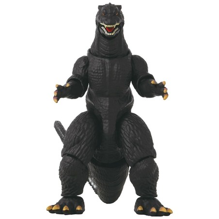 Figura acción Godzilla Bandai, vista lateral con detalles esculpidos