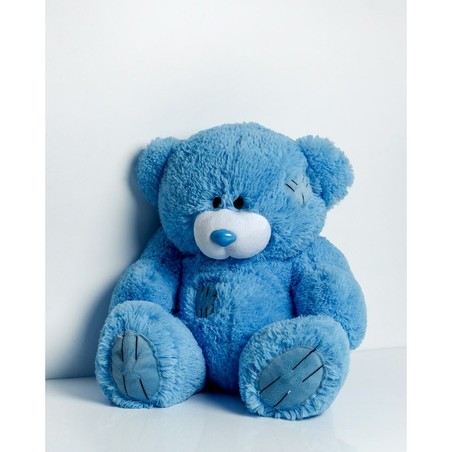 Muñeco de felpa azul lavable a mano para el juego diario