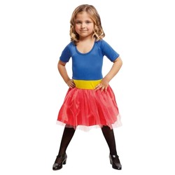 Disfraz niños superheroína azul para juego imaginativo