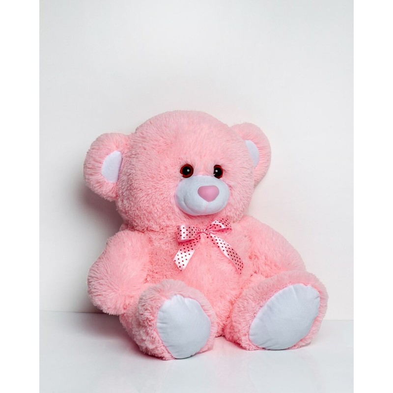 Muñeco de peluche rosa para bebé, ideal para abrazar y jugar