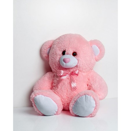 Detalle del material de felpa del oso de peluche lavable a mano