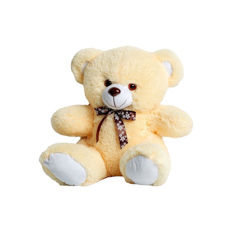 Oso de peluche grande GO GIFT Tommy de 65 cm, color crema, ideal para abrazar