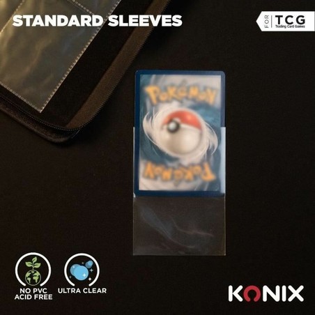 Fundas transparentes cartas KONIX para la protección de tu colección