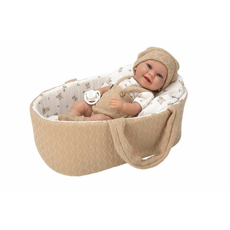 Muñeca bebé Arias Babyto de 33 cm con capazo y bolsa de transporte