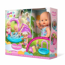 Muñeco Bebé Nenuco Pool Party 35 cm con accesorios de piscina