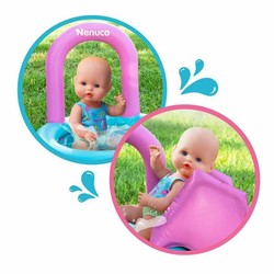 Muñeco Bebé Nenuco Pool Party 35 cm con accesorios de piscina 2