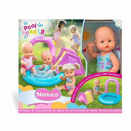 Nenuco 35 cm preparado para la fiesta en la piscina