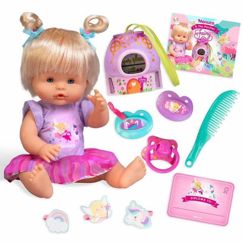 Muñeca Nenuco hada con vestido y accesorios para niñas