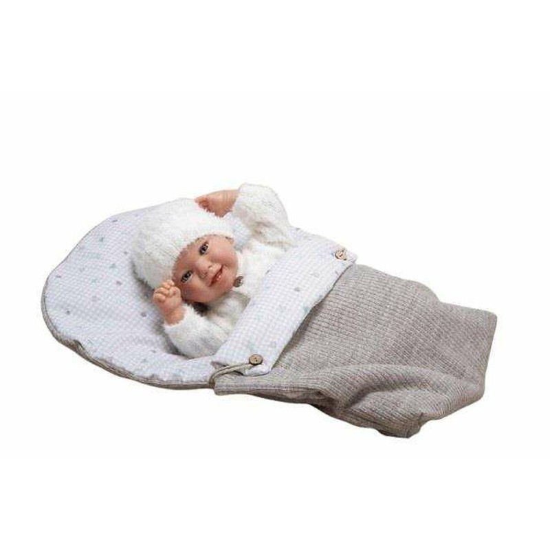 Muñeca Reborn Arias Henar 45 cm con saco nórdico, realista