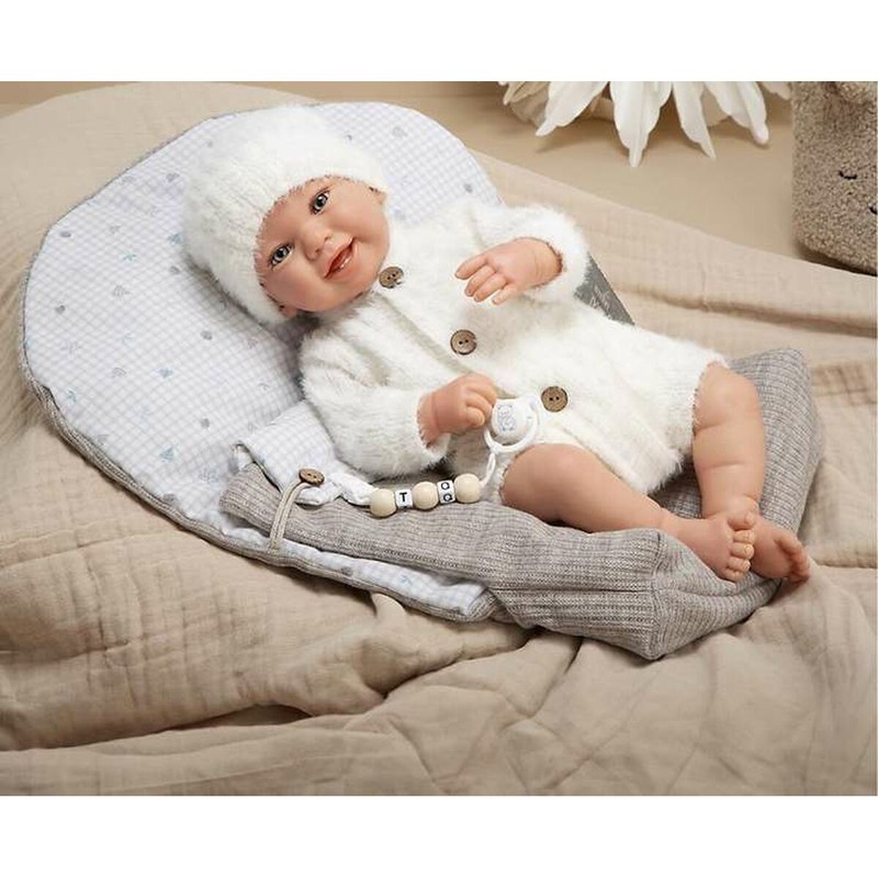 Muñeca reborn realista de 45 cm con detalles de sujeción, juguete reborn de calidad
