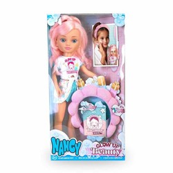 Muñeca Nancy Glow Up Beauty de 42 cm, juguete de moda para niñas