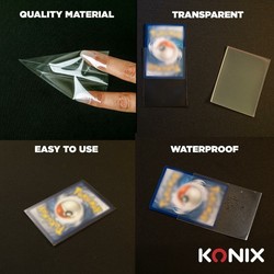 Fundas cartas coleccionables KONIX transparentes para juegos de mesa 2