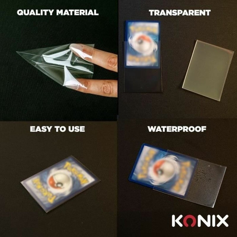 Protección cartas niños: fundas KONIX de plástico resistente