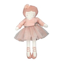 Muñeca de trapo bailarina Arias Elegance en su tutú rosa, ideal para niñas. 2