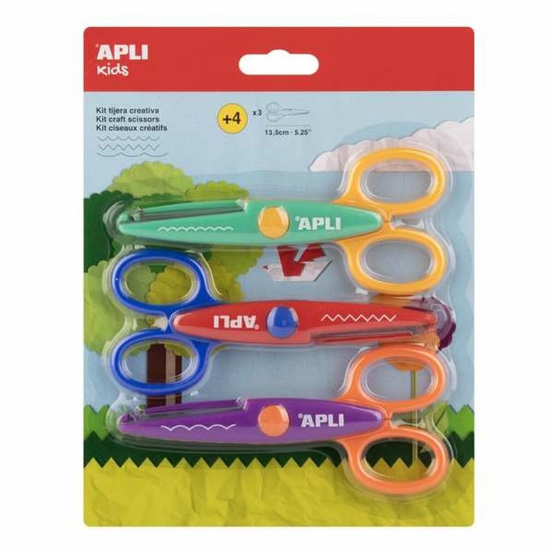 Set de manualidades niños Apli con tijeras y papeles de colores