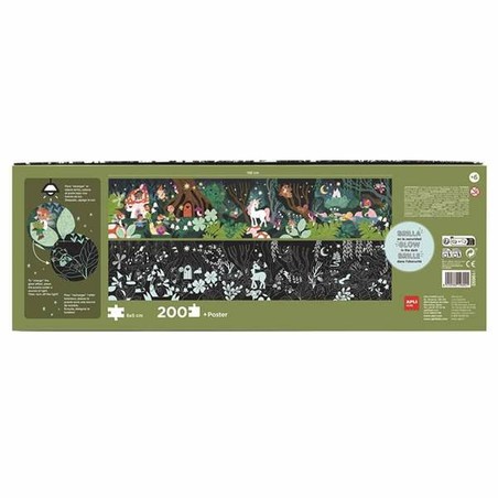 Juego de mesa puzzle fluorescente para niños 5 años