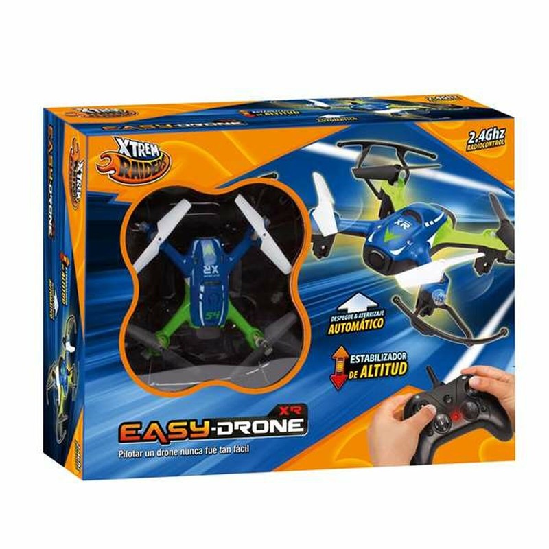 Dron teledirigido Easy Drone XR volando en el cielo