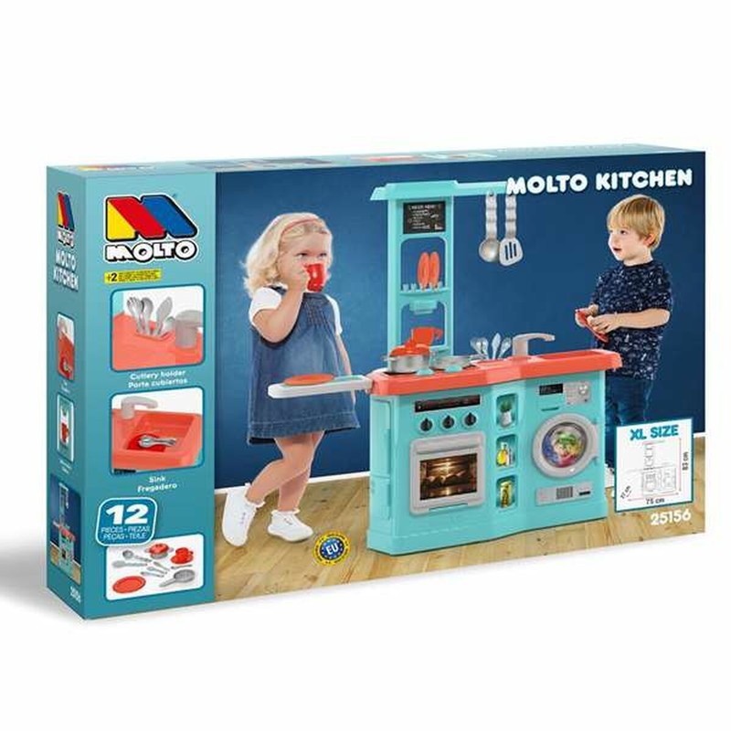 Cocina de juguete para niños Moltó con accesorios