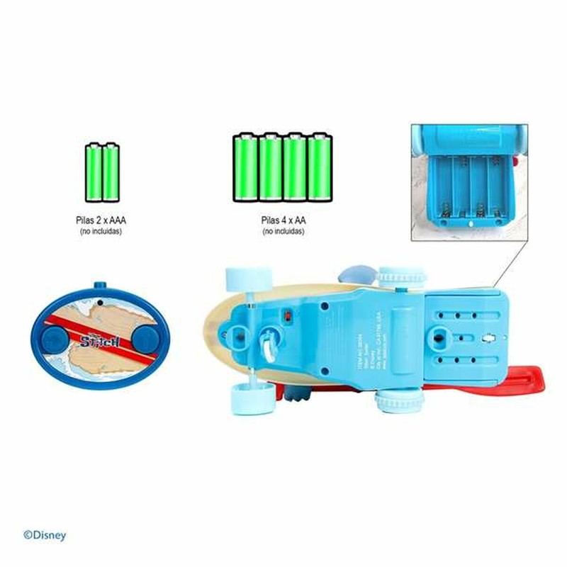 Vehículo radiocontrol Stitch, ideal para pequeños aventureros