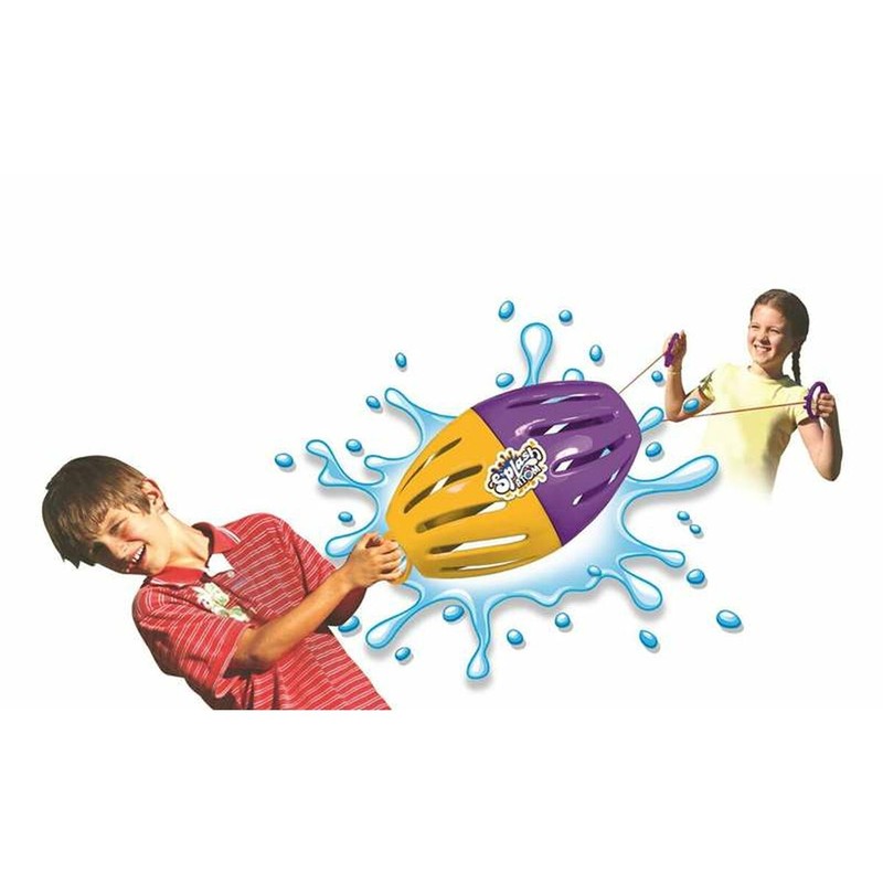 Niños riendo con el juego de agua exterior verano Bizak Splash