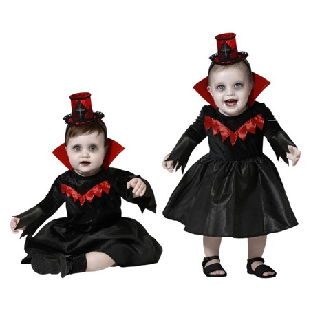Disfraz de vampiresa para bebés, ideal para disfraces niños en Halloween.