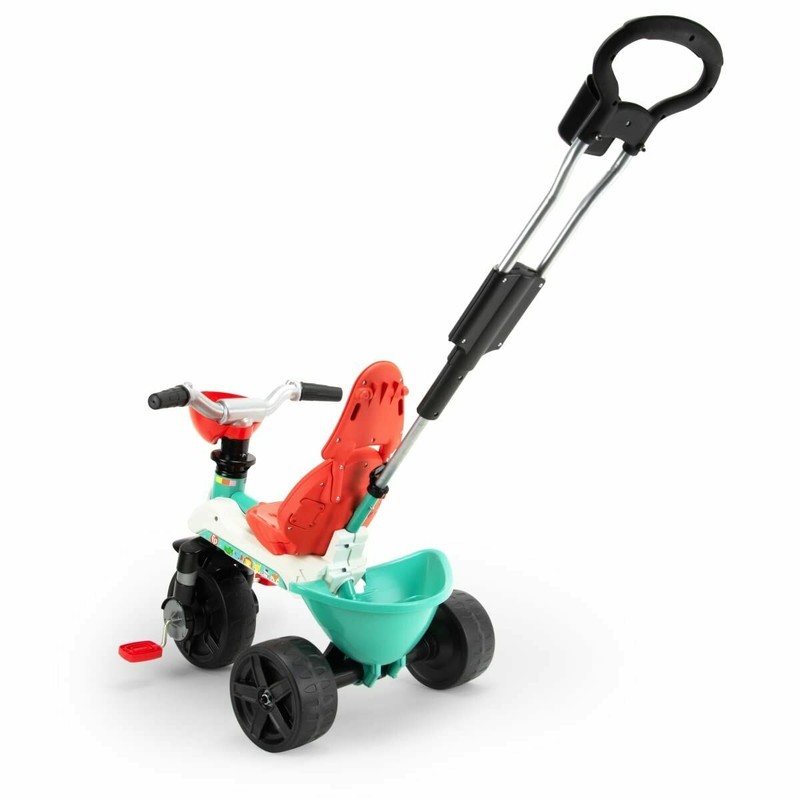 Detalle del triciclo de plástico resistente Injusa