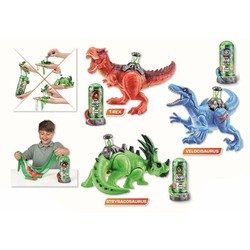 Figura Acción Dinosaurio Robot Zuru Dino Dna con luz y sonido 2