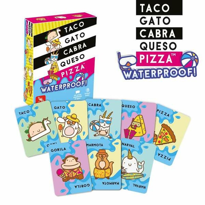 Familia jugando a juego de cartas familiar Lúdilo, risas