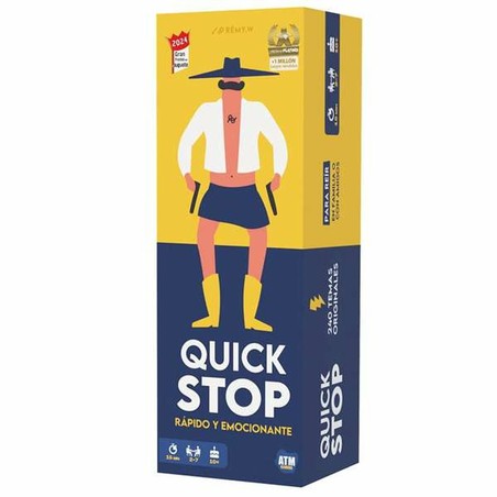 Caja del juego de mesa Quick Stop, perfecto para regalo +10 años