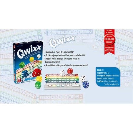 Juego Qwixx ideal para desarrollar el cálculo mental en casa