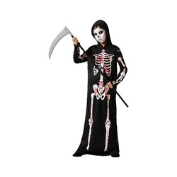 Disfraces niños esqueleto Halloween con túnica negra