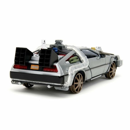 Modelo a escala DeLorean Back to the Future III vista lateral