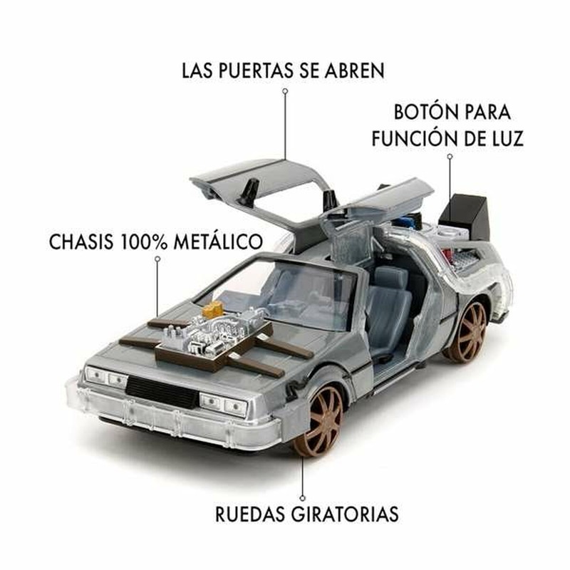 Coche coleccionable Regreso al Futuro con detalles Smoby