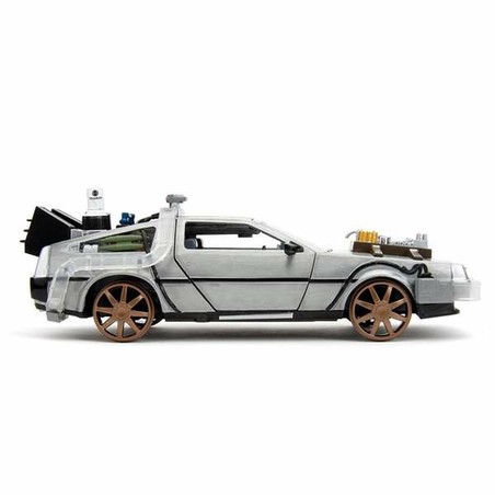 DeLorean de metal, modelo a escala preciso y duradero