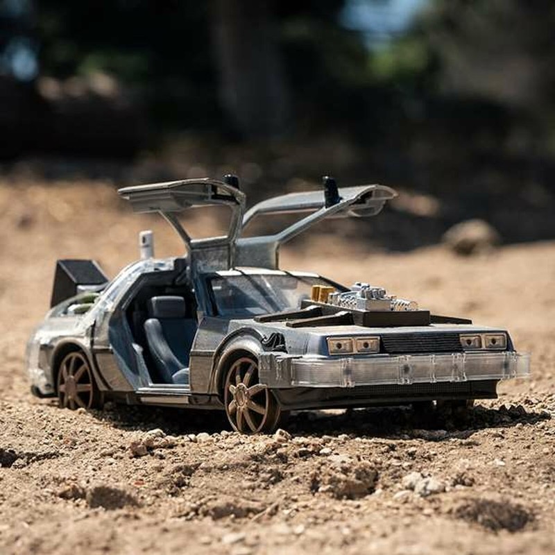 Maqueta DeLorean Regreso al Futuro 1885 - vista cenital
