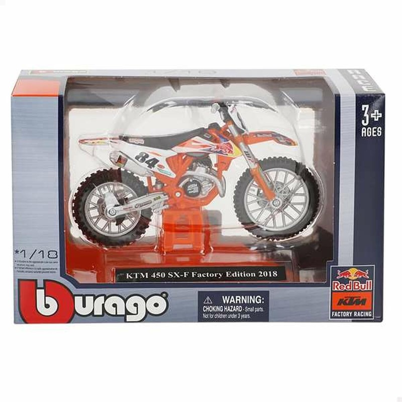 Colección motos miniatura Bburago, modelo a escala KTM