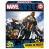 Puzzle 3D Marvel Educa con superhéroes en acción, ideal para jóvenes constructores