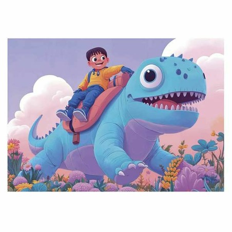 Set de juegos educativos niños con puzzles de dinosaurios